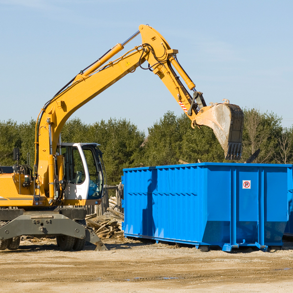 are there any restrictions on where a residential dumpster can be placed in Taylors Falls MN